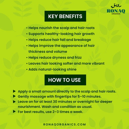 Ronaq Hair Oil Pack of 2 | 100% Herbal Hair Growth & Hair Fall Care