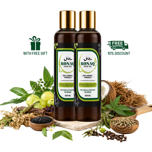 Ronaq Hair Oil Pack of 2 | 100% Herbal Hair Growth & Hair Fall Care